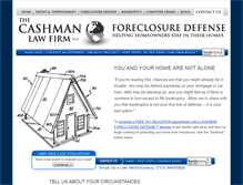 Tablet Screenshot of foreclosure.cashmanlawfirm.com