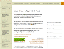 Tablet Screenshot of cashmanlawfirm.com