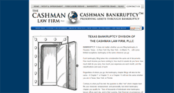 Desktop Screenshot of bankruptcy.cashmanlawfirm.com