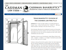 Tablet Screenshot of bankruptcy.cashmanlawfirm.com